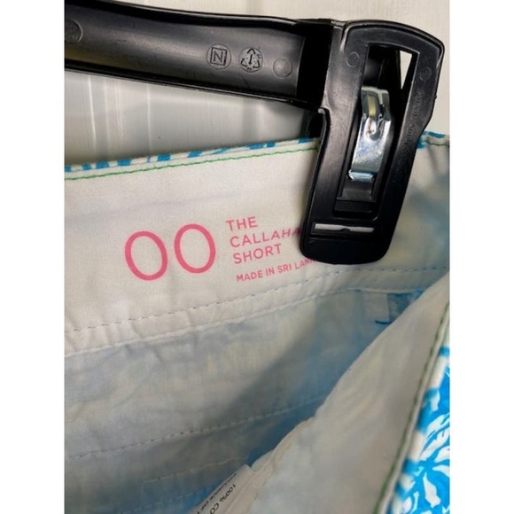 Lilly Pulitzer The Callahan Short Blue White Floral Size 00 - Picture 3 of 5